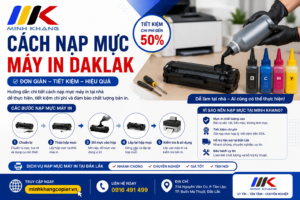 cách nạp mực máy in Daklak