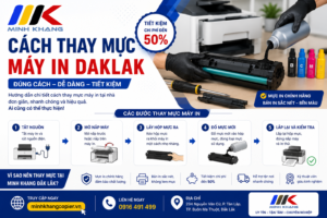 cách thay mực máy in Daklak